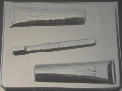 3505 Toothbrush Toothpaste Chocolate Candy Mold